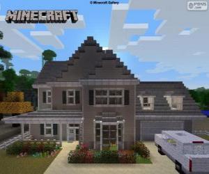 пазл Minecraft дом